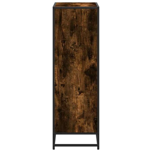 vidaXL bogskab 60x35x107,5 cm konstrueret træ røget egetræ