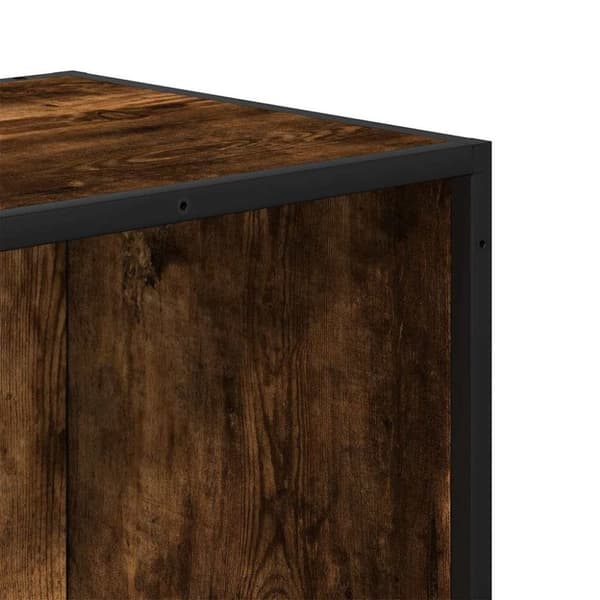 vidaXL bogskab 60x35x107,5 cm konstrueret træ røget egetræ