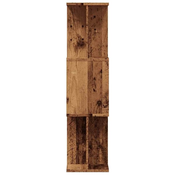 vidaXL bogskab 80x24x96 cm konstrueret træ antikt træ