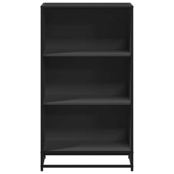vidaXL Bokhylle svart 60x35x107,5 cm konstruert tre
