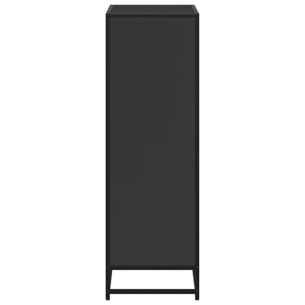 vidaXL Bokhylle svart 60x35x107,5 cm konstruert tre