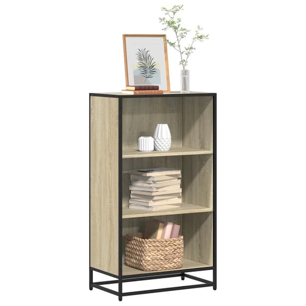 vidaXL bogreol 60x35x107,5 cm konstrueret træ sonoma-eg