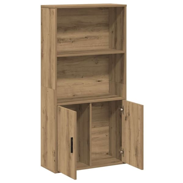 vidaXL Bokhylla ek 60x24x120 cm konstruerat trä