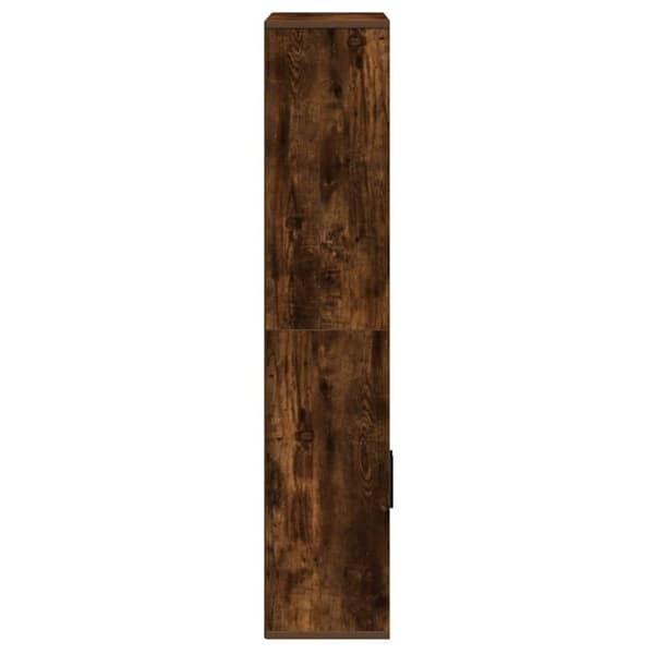 vidaXL Bokhylle røkt eik 60x24x120 cm konstruert tre