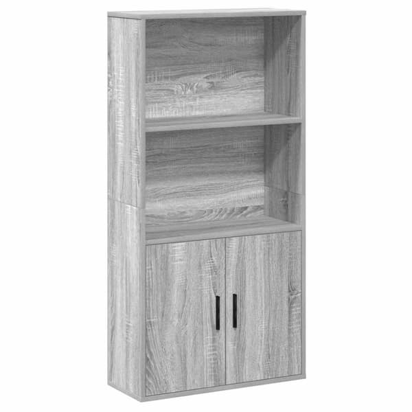 vidaXL bogreol 60x24x120 cm konstrueret træ grå sonoma-eg