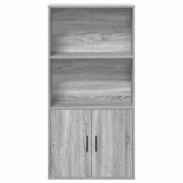vidaXL bogreol 60x24x120 cm konstrueret træ grå sonoma-eg