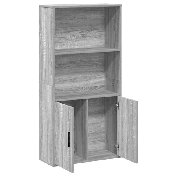vidaXL bogreol 60x24x120 cm konstrueret træ grå sonoma-eg