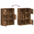 Miniatyrbilde 9 av 11: vidaXL Bokhylle gammelt tre 60x24x76,5 cm konstruert tre