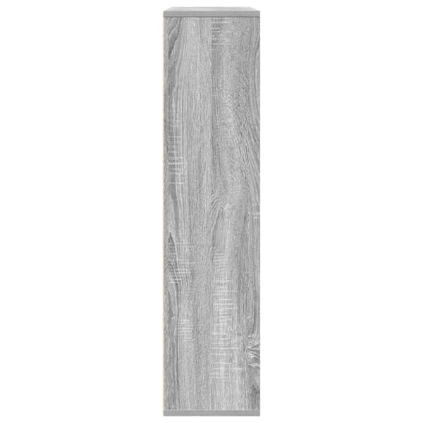 vidaXL Bokhylle grå sonoma 89x24x101,5 cm konstruert tre