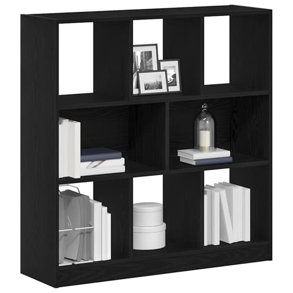 vidaXL bogreol 97,5x29,5x100 cm konstrueret træ sort-eg