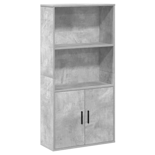 vidaXL bogreol 60x24x120 cm konstrueret træ betongrå
