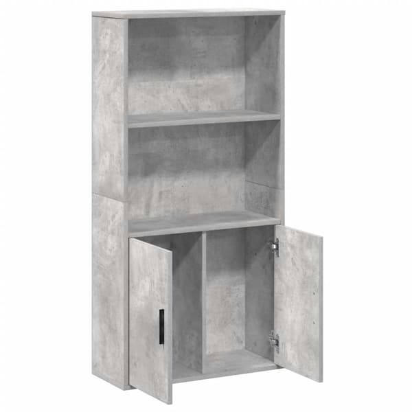 vidaXL bogreol 60x24x120 cm konstrueret træ betongrå