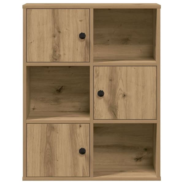 vidaXL Bokhylle artisan eik 60x24x76,5 cm konstruert tre
