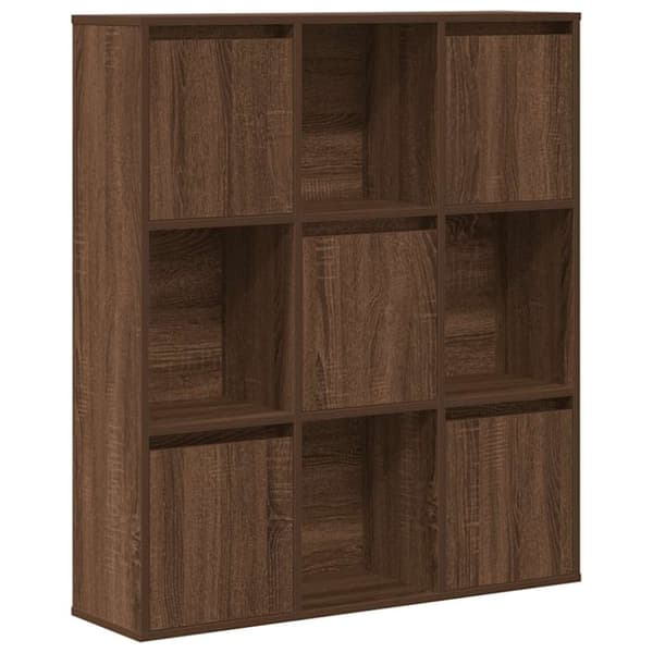 vidaXL bogreol 89x24x101,5 cm konstrueret træ brun egetræsfarve