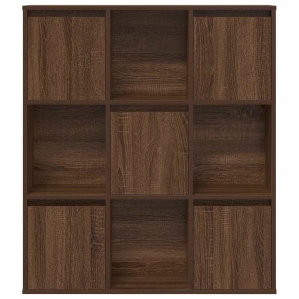 vidaXL bogreol 89x24x101,5 cm konstrueret træ brun egetræsfarve