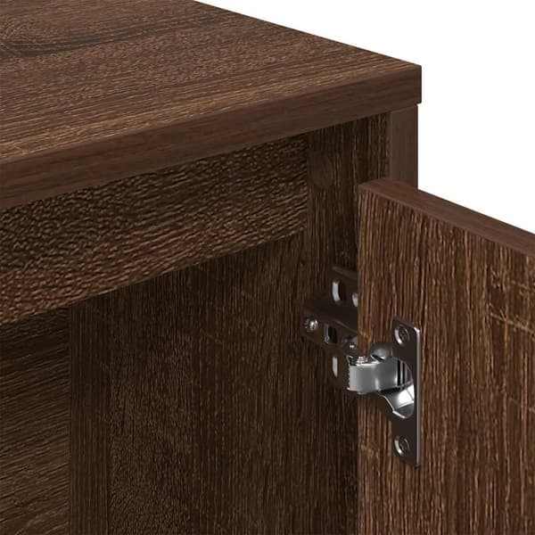 vidaXL bogreol 89x24x101,5 cm konstrueret træ brun egetræsfarve
