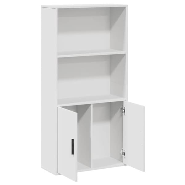 vidaXL bogreol 60x24x120 cm konstrueret træ hvid