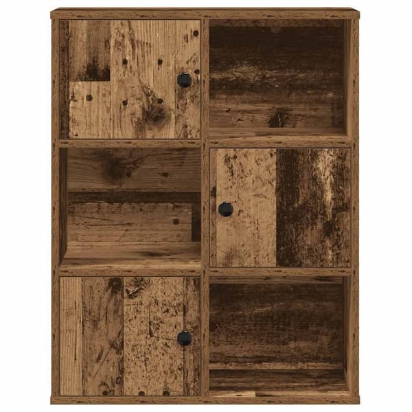 vidaXL bogreol 60x24x76,5 cm konstrueret træ antikt træ