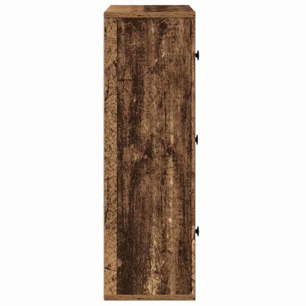 vidaXL bogreol 60x24x76,5 cm konstrueret træ antikt træ