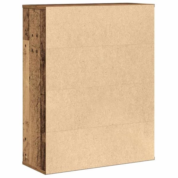 vidaXL bogreol 60x24x76,5 cm konstrueret træ antikt træ
