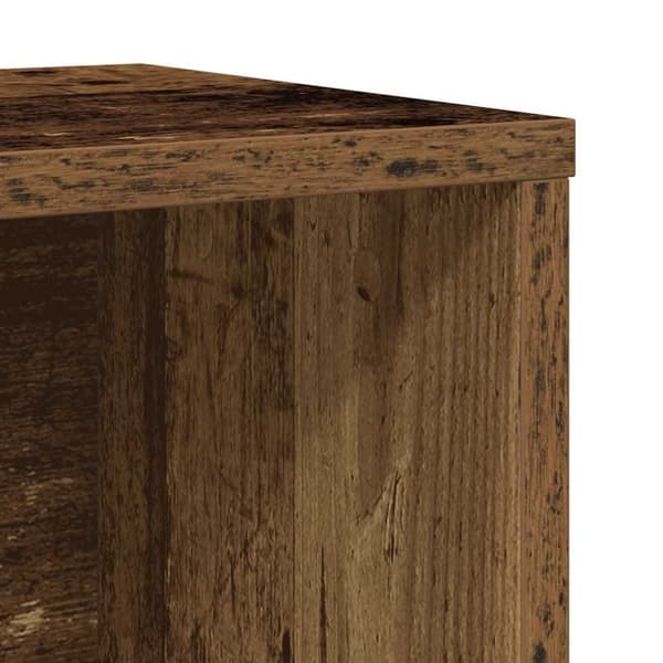 vidaXL bogreol 60x24x76,5 cm konstrueret træ antikt træ