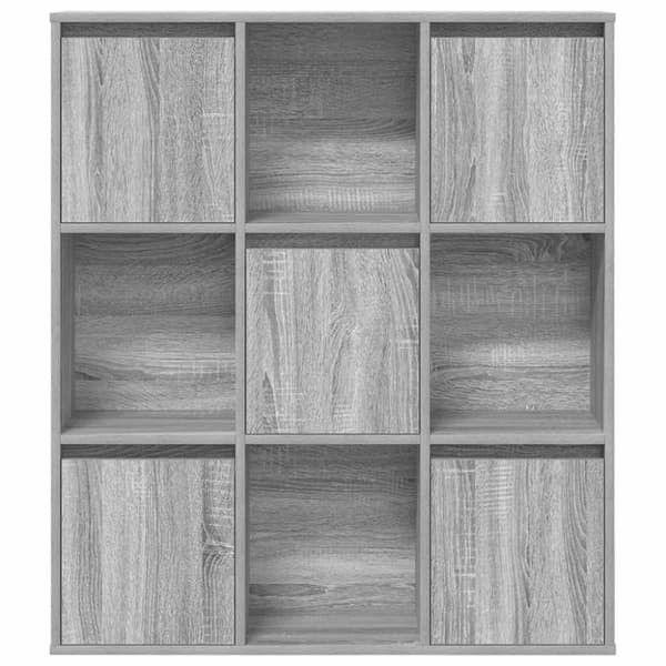 vidaXL bogreol 89x24x101,5 cm konstrueret træ grå sonoma-eg