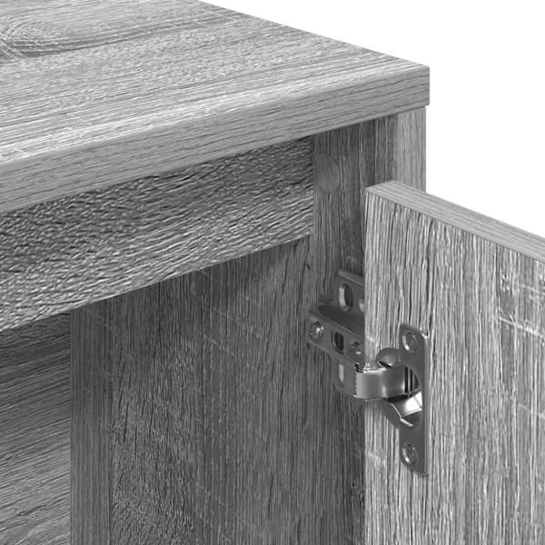 vidaXL bogreol 89x24x101,5 cm konstrueret træ grå sonoma-eg