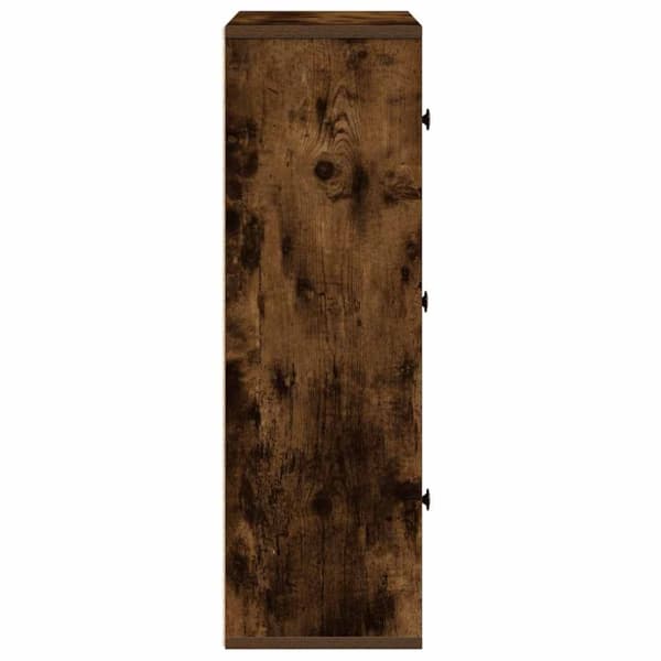 vidaXL bogreol 60x24x76,5 cm konstrueret træ røget egetræsfarve