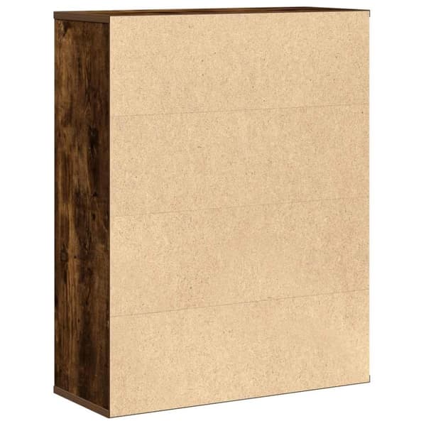 vidaXL bogreol 60x24x76,5 cm konstrueret træ røget egetræsfarve