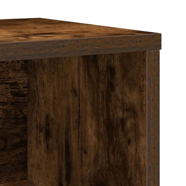 vidaXL bogreol 60x24x76,5 cm konstrueret træ røget egetræsfarve