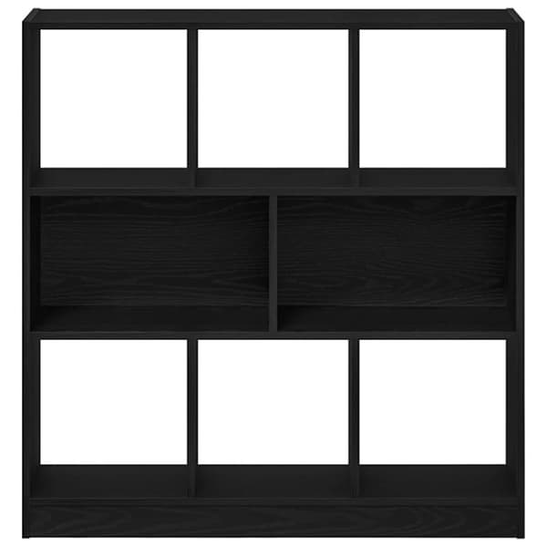 vidaXL Bokskap svart eik 97,5x29,5x100 cm konstruert tre