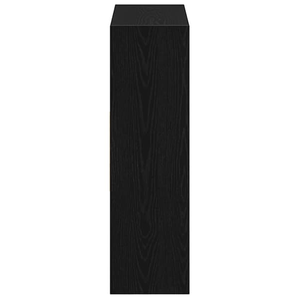 vidaXL Bokskap svart eik 97,5x29,5x100 cm konstruert tre