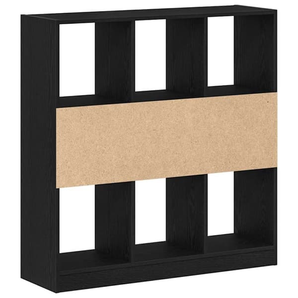 vidaXL Bokskap svart eik 97,5x29,5x100 cm konstruert tre