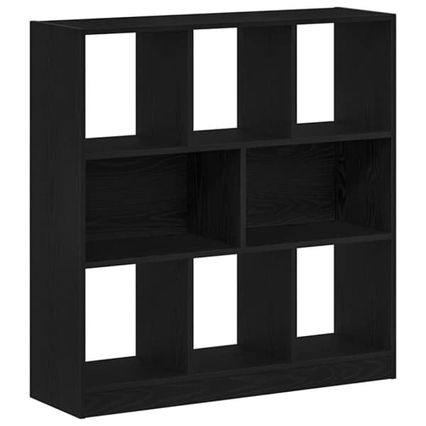 vidaXL Bokskap svart eik 97,5x29,5x100 cm konstruert tre