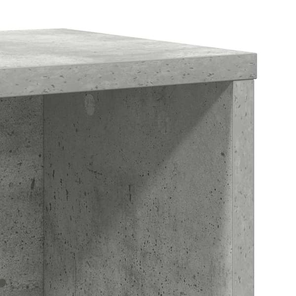 vidaXL Kirjahylly betoninharmaa 60x24x76,5 cm tekninen puu
