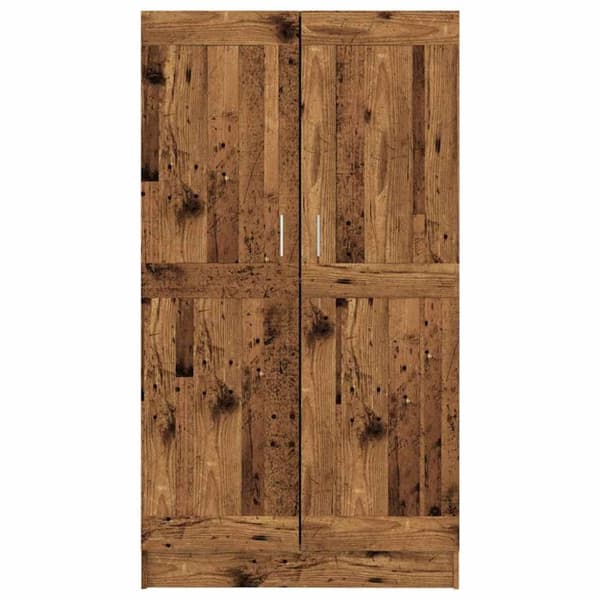 vidaXL Kirjahylly vanha puu 82,5x30,5x150 cm lastulevy