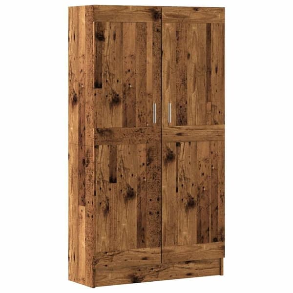 vidaXL Kirjahylly vanha puu 82,5x30,5x150 cm lastulevy