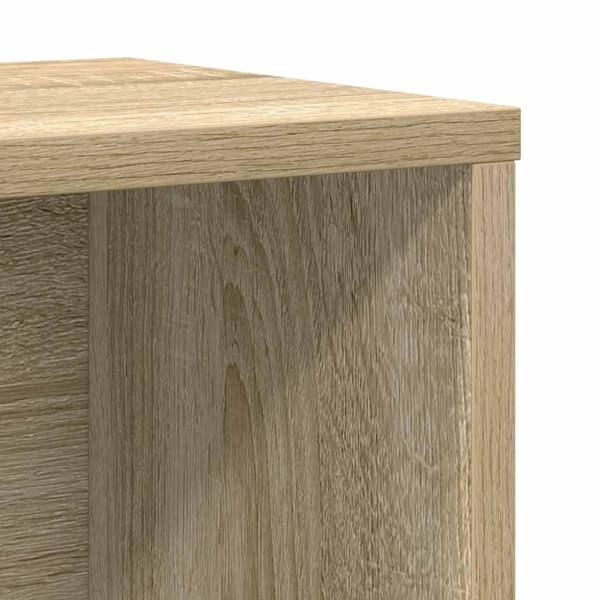 vidaXL bogreol 60x24x76,5 cm konstrueret træ sonoma-eg