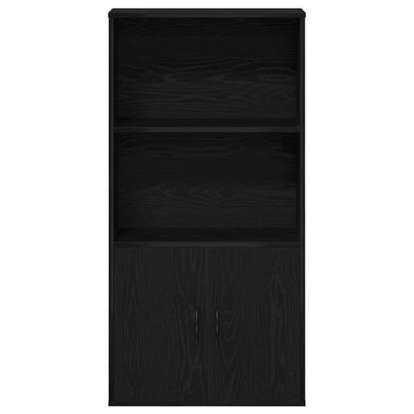 vidaXL bogreol 60x24x120 cm konstrueret træ sort-eg
