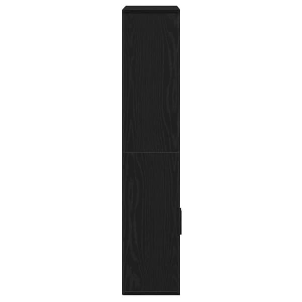 vidaXL bogreol 60x24x120 cm konstrueret træ sort-eg
