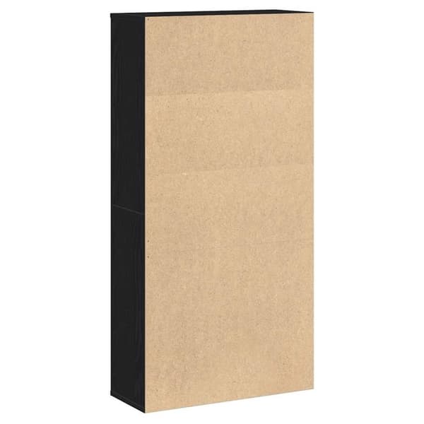 vidaXL bogreol 60x24x120 cm konstrueret træ sort-eg
