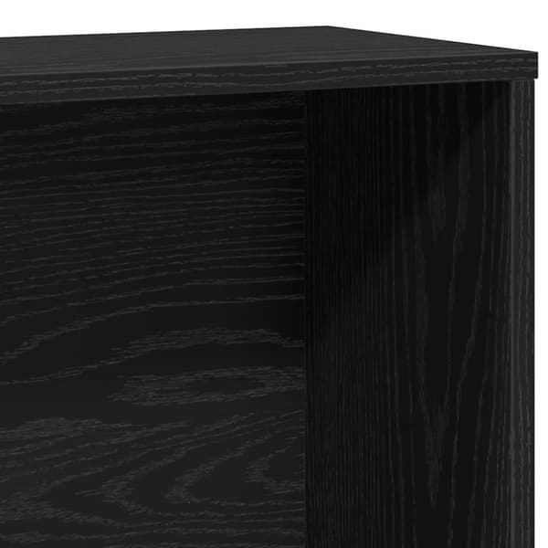vidaXL bogreol 60x24x120 cm konstrueret træ sort-eg
