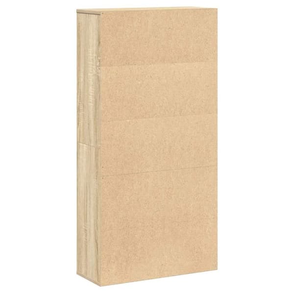 vidaXL bogreol 60x24x120 cm konstrueret træ sonoma-eg