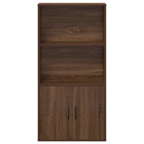 vidaXL bogreol 60x24x120 cm konstrueret træ brun egetræsfarve
