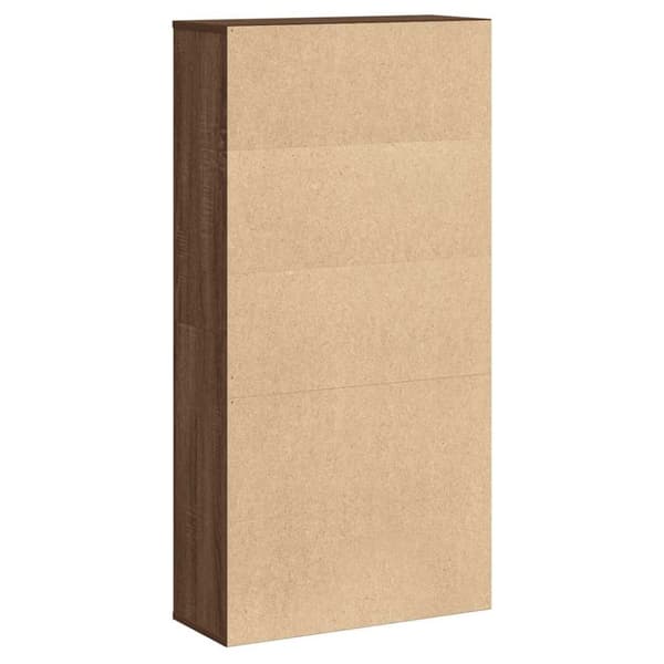 vidaXL bogreol 60x24x120 cm konstrueret træ brun egetræsfarve