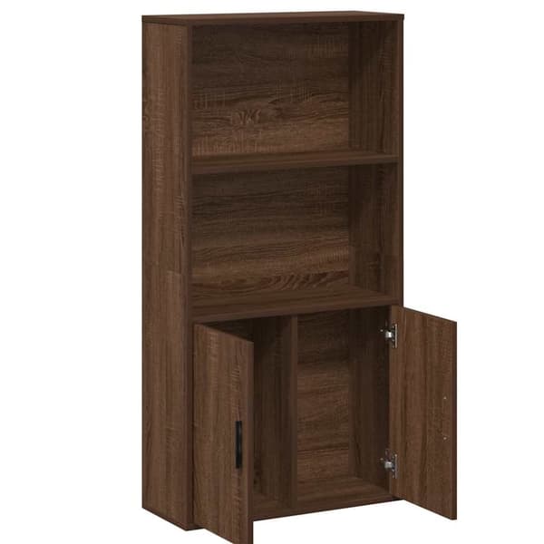 vidaXL bogreol 60x24x120 cm konstrueret træ brun egetræsfarve