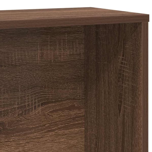 vidaXL bogreol 60x24x120 cm konstrueret træ brun egetræsfarve