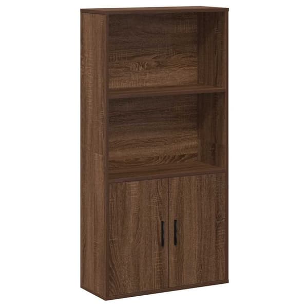 vidaXL bogreol 60x24x120 cm konstrueret træ brun egetræsfarve