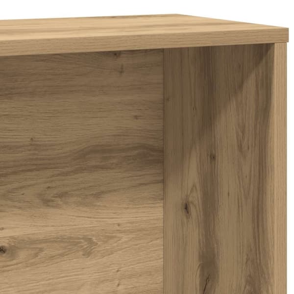 vidaXL bogreol 60x24x120 cm konstrueret træ kunsteg