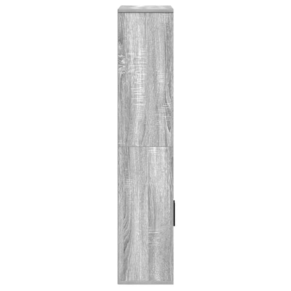 vidaXL Bokhylle grå sonoma 60x24x120 cm konstruert tre